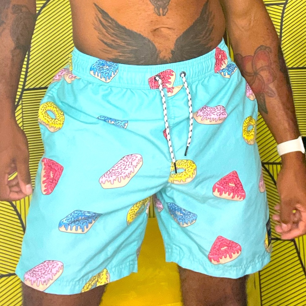 Blue Swim Trunks